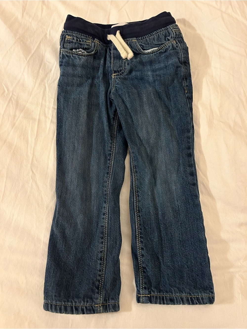 Old Navy Navy Waistband Dark Blue Navy Fleece Lined Jeans
